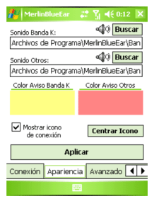 Pestaa Apariencia